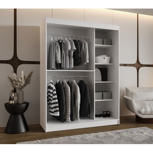 Armoire Rossa à Portes Coulissantes 200/150/62 2 Portes (blanc)