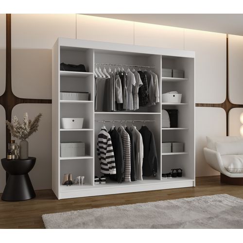 Armoire Rossa à Portes Coulissantes 200/200/62 2 Portes (blanc)