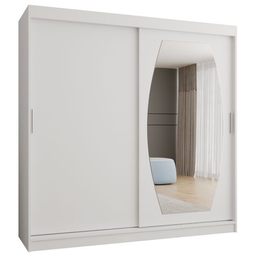 Armoire Rossa à Portes Coulissantes 200/200/62 2 Portes (blanc)