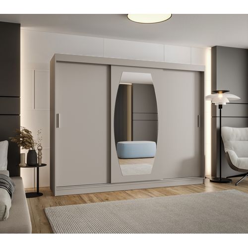 Armoire Rossa à Portes Coulissantes 200/250/62 3 Portes (cachemire)