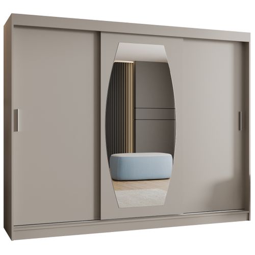 Armoire Rossa à Portes Coulissantes 200/250/62 3 Portes (cachemire)