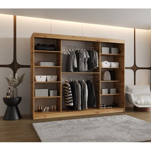 Armoire Rossa à Portes Coulissantes 200/250/62 3 Portes (artisan)