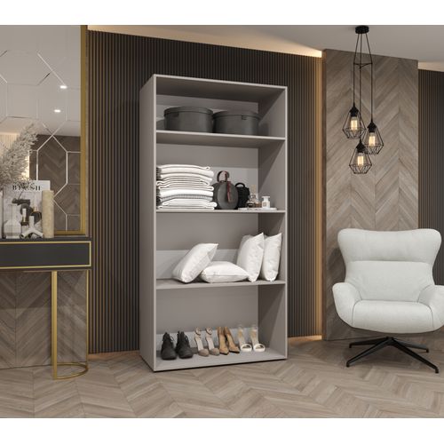 Armoire à Portes Battantes Alicante 1 202/100/52 2 Portes (noir/beige)