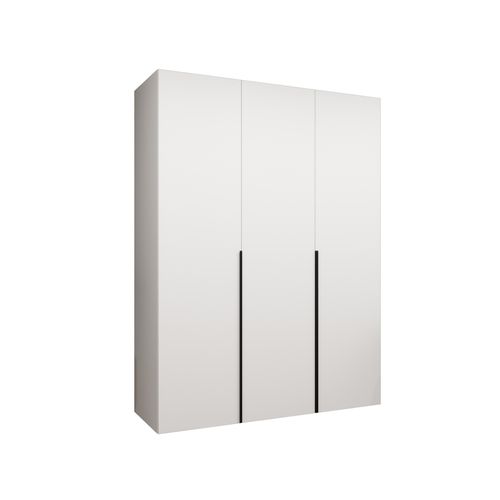Armoire à Portes Battantes Alicante 1 202/150/52 3 Portes (blanc/noir)