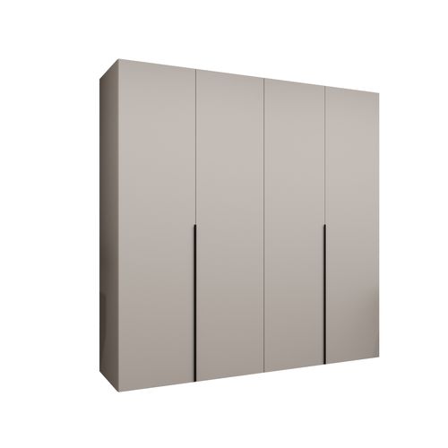 Armoire à Portes Battantes Alicante 1 202/200/52 4 Portes (beige/noir)