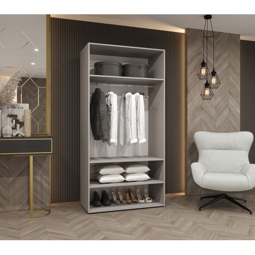 Armoire à Portes Battantes Alicante 3 202/100/52 2 Portes (marron/noir)