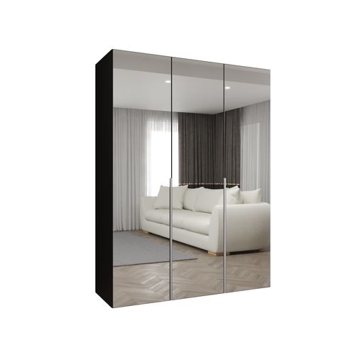 Armoire à Portes Battantes Alicante 3 202/150/52 3 Portes (noir/cachemire)