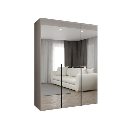 Armoire à Portes Battantes Alicante 3 202/150/52 3 Portes (cachemire/noir)