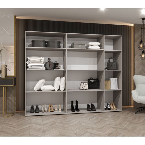 Armoire à Portes Battantes Alicante 3 202/250/52 5 Portes (noir/noir)