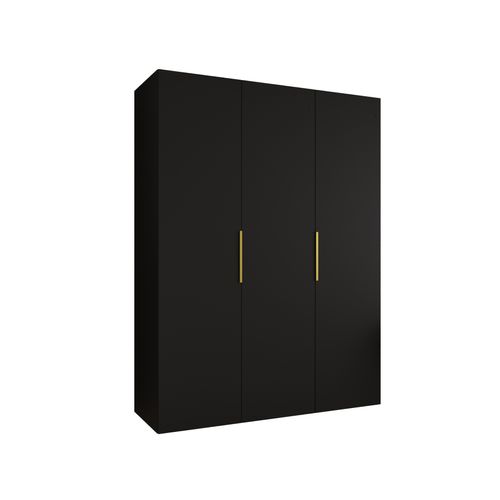 Armoire à Portes Battantes Marbella 1 202/150/52 3 Portes (noir/doré)