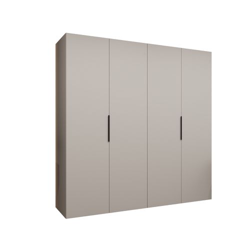Armoire à Portes Battantes Marbella 1 202/200/52 4 Portes (beige/noir)