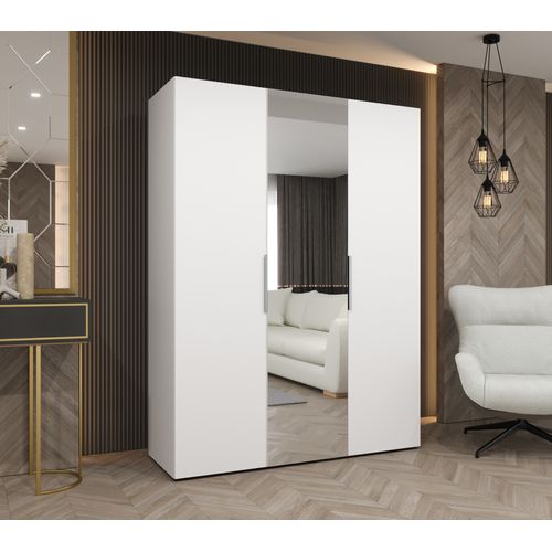 Armoire à Portes Battantes Marbella 2 202/150/52 3 Portes (blanc/beige)