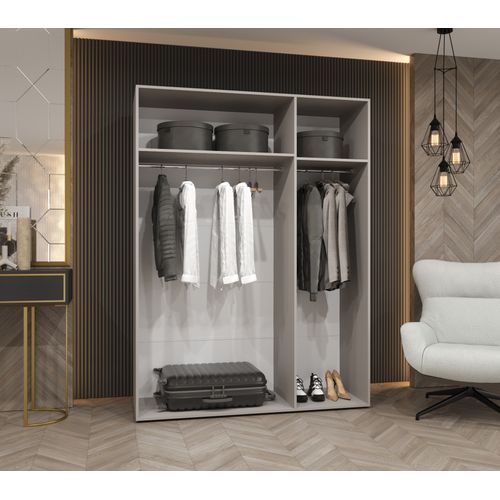 Armoire à Portes Battantes Marbella 2 202/150/52 3 Portes (noir/doré)