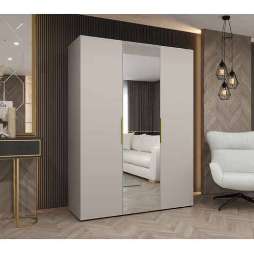 Armoire à Portes Battantes Marbella 2 202/150/52 3 Portes (beige/doré)