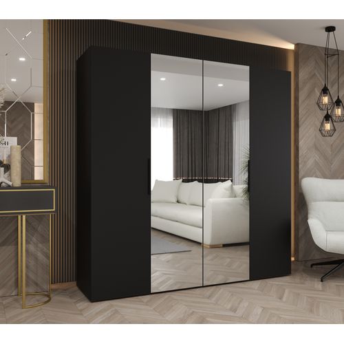 Armoire à Portes Battantes Marbella 2 202/200/52 4 Portes (noir/noir)