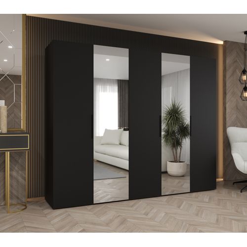 Armoire à Portes Battantes Marbella 2 202/250/52 5 Portes (noir/noir)