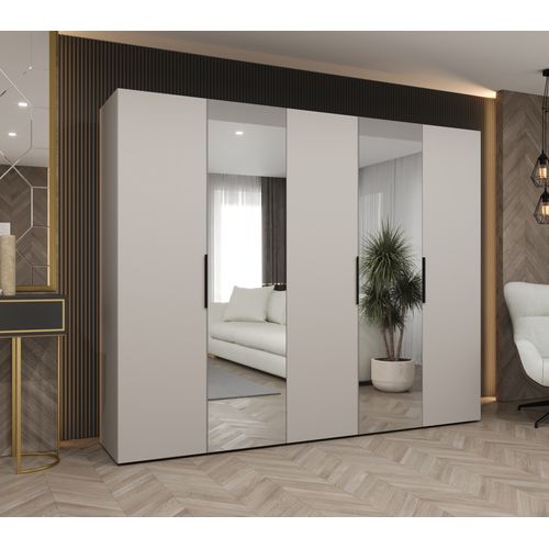 Armoire à Portes Battantes Marbella 2 202/250/52 5 Portes (beige/noir)