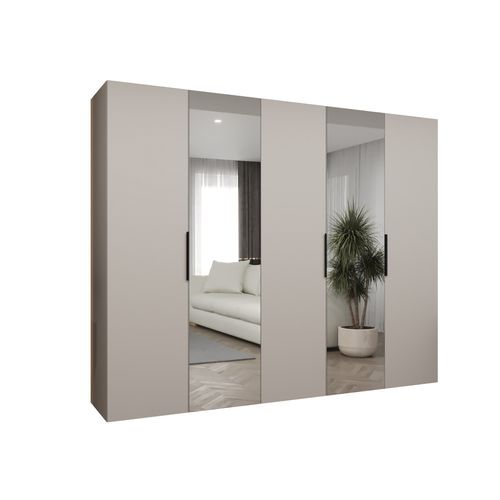 Armoire à Portes Battantes Marbella 2 202/250/52 5 Portes (beige/noir)