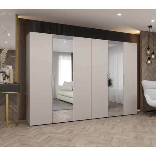 Armoire à Portes Battantes Marbella 2 202/300/52 6 Portes (beige/beige)