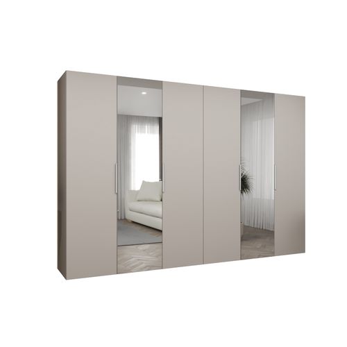 Armoire à Portes Battantes Marbella 2 202/300/52 6 Portes (beige/beige)