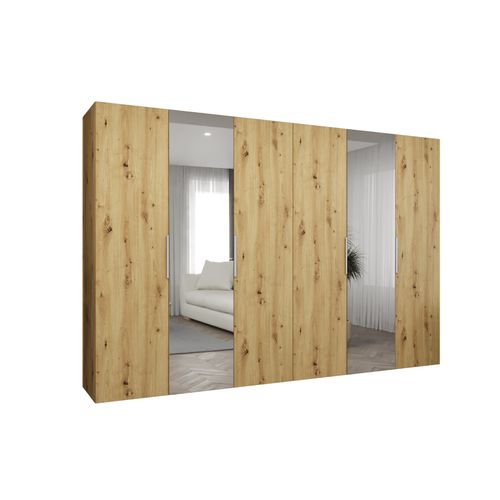 Armoire à Portes Battantes Marbella 2 202/300/52 6 Portes (marron/beige)