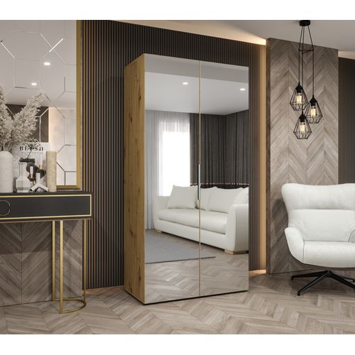 Armoire à Portes Battantes Marbella 3 202/100/52 2 Portes (marron/beige)