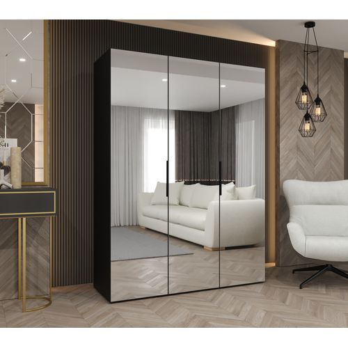 Armoire à Portes Battantes Marbella 3 202/150/52 3 Portes (noir/noir)