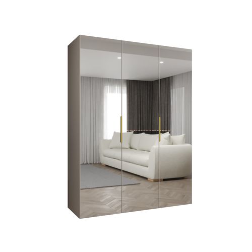 Armoire à Portes Battantes Marbella 3 202/150/52 3 Portes (beige/doré)