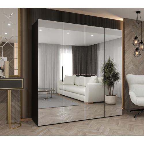 Armoire à Portes Battantes Marbella 3 202/200/52 4 Portes (noir/noir)