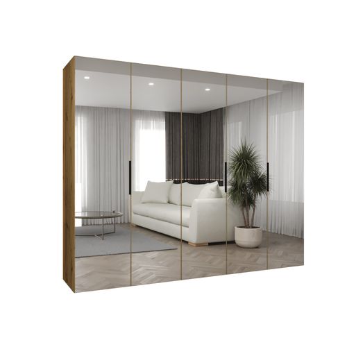 Armoire à Portes Battantes Marbella 3 202/250/52 5 Portes (marbella/noir)