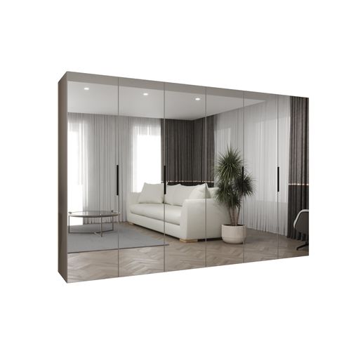 Armoire à Portes Battantes Marbella 3 202/300/52 6 Portes (beige/noir)