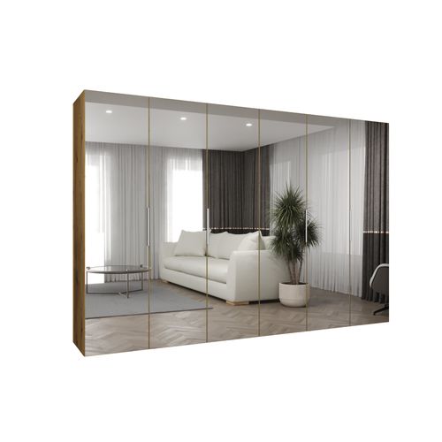 Armoire à Portes Battantes Marbella 3 202/300/52 6 Portes (marron/beige)