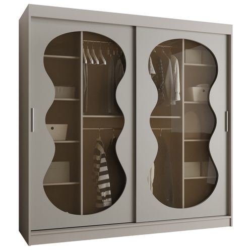 Armoire 2 Portes Bahrajn 2 200 Profondeur 62 Coloris  Taupe