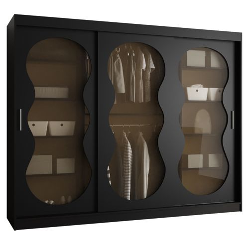 Armoire 3 Portes Bahrajn 2 250 Profondeur 62 Coloris  Noir