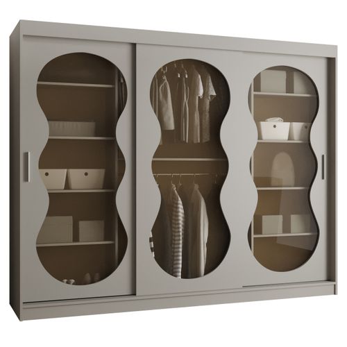 Armoire 3 Portes Bahrajn 2 250 Profondeur 62 Coloris Taupe