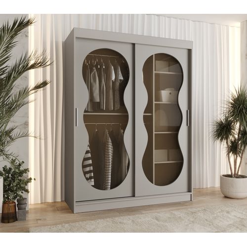 Armoire 2 Portes Bahrajn 3 150 Profondeur 62 Coloris Taupe