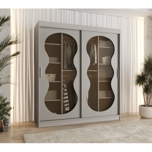 Armoire 2 Portes Bahrajn 3 180 Profondeur 62 Coloris  Taupe