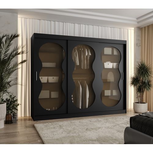 Armoire 3 Portes Bahrajn 3 250 Profondeur 62 Coloris  Noir