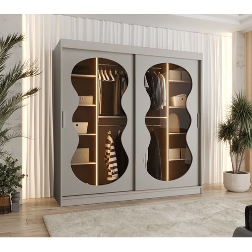 Armoire 2 Portes Bahrajn 2 200 Profondeur 62 Coloris Taupe