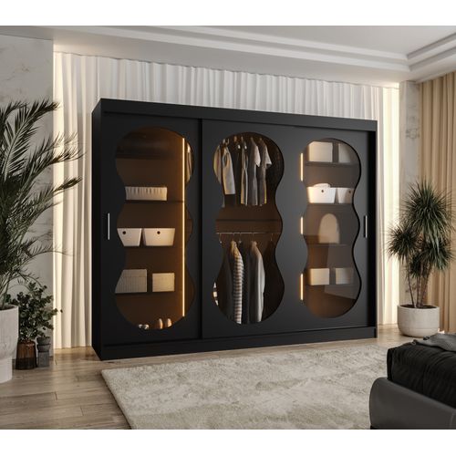 Armoire 3 Portes Bahrajn 2 250 Profondeur 62 Coloris Noir