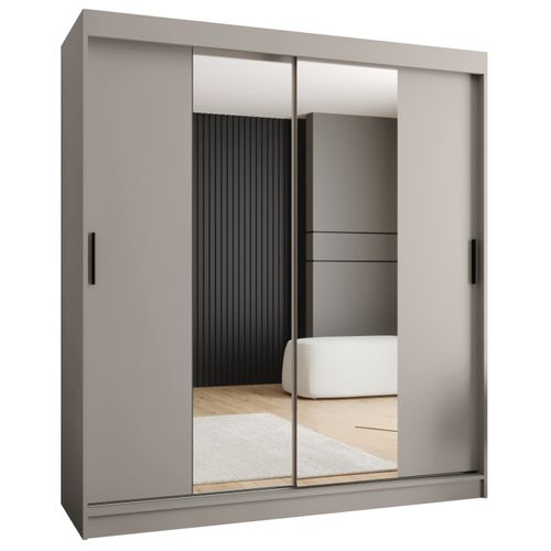 Armoire à Portes Coulissantes Rubino T1 200x180x62 Cm 2 Portes (cachemire)