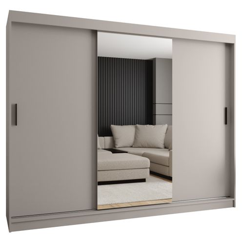 Armoire à Portes Coulissantes Rubino T1 200/250/62 3 Portes (cachemire)