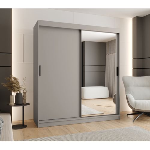 Armoire à Portes Coulissantes Rubino T2 200x180x62 Cm 2 Portes (cachemire)