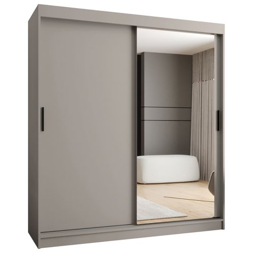 Armoire à Portes Coulissantes Rubino T2 200x180x62 Cm 2 Portes (cachemire)