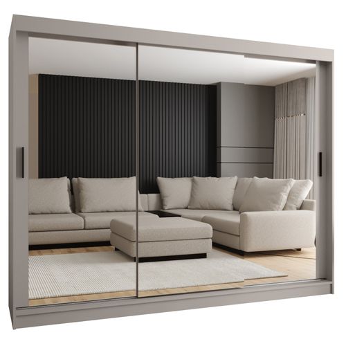 Armoire à Portes Coulissantes Rubino T3 200/250/62 3 Portes (cachemire)