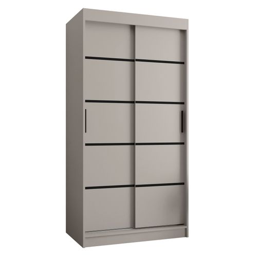 Armoire à Portes Coulissantes Rubino V1 200/100/62 2 Portes (cachemire)