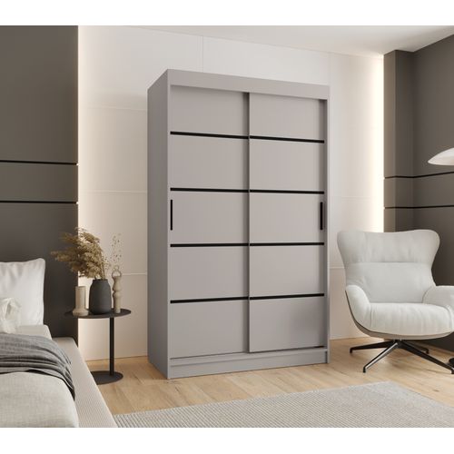 Armoire à Portes Coulissantes Rubino V1 200/120/62 2 Portes(cachemire)