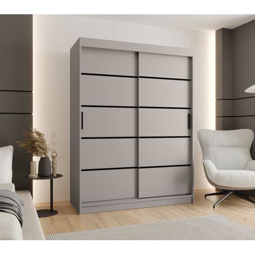 Armoire à Portes Coulissantes Rubino V1 200/150/62 2 Portes (cachemire)