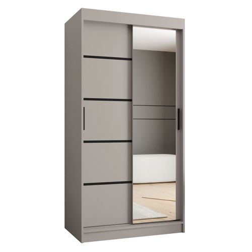 Armoire à Portes Coulissantes Rubino V2 200/100/62 2 Portes (cachemire)