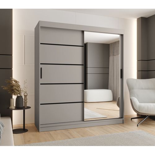 Armoire à Portes Coulissantes Rubino V2 200/180/62 2 Portes (cachemire)
